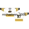 Weng Go Cheap Personalizado 1981 82-1986 87 OHL Mens Womens Kids Preto Branco Amarelo Stiched North Centennials Ontario Hockey League Jerseys