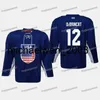 Maglia Weng USA Jack Eichel Campionato del mondo IIHF 2019 Jack Hughes Adam Fox Derek Ryan Alex DeBrincat Chris Kreider Dylan Larkin Ryan Suter