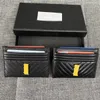 Luxury Card Holder Designer Wallet Luxury Man Woman Coin wallets Pebbled Business Card Case Leather purse Credit Cardholder Passport Bag no box