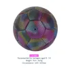 Bollar Storlek 45 Glöd i mörk fotboll Luminous Soccer Night Glowing Reflective Footbals Outdoor Light Up Toy Gifts for Boys Kids 231110