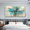 Pintura en lienzo de carteles e impresiones escandinavos azules abstractos, imagen artística de pared moderna nórdica para decoración para sala de estar