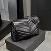 LOULOU Sacs de créateurs de qualité supérieure Grande chaîne d'épaule Sacs d'embrayage Sacs à main en cuir véritable Gros-grain Message de luxe Sacs à main Portefeuilles Designer crossbody