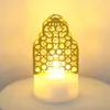 ノベルティアイテム2023 Eid Mubarak LED CANDLE LIGHTSイスラム教徒のラマダン装飾のためのイスラムイスラム党の援助ムバラク装飾パーティーZ0411