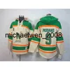 Weng vintage Mens North 9 Mike Modano 14 Jamie Benn 15 Nemeth 27 Бежево-зеленые сшитые дешевые хоккейные толстовки