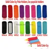 32 Colors Antizing Popsicles Bags Tools Keychain Zer Icy Pole Popsicle Holders Reusable Neoprene Insation Ice Pop Sleeves Bag For Kids Dhlkz