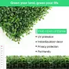 ULAND 50x50cm Outdoor Artificial Boxwood Haid Intimité Clôture UV Proof Leaf Decoration For Garden Wedding Balcony Storefront Home244S