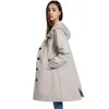 Femmes Trench Manteaux Automne Femmes Coupe-Vent À Capuche Vestes Casual Long En Plein Air Imperméable Printemps Femme Vêtements Imperméable WF266 230411