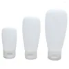 Storage Bottles 3 PCS Silicone Refillable Subpackaging Liquid Containers Squeeze Lotion Travel Vaape