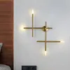 Wall Lamps FSS Modern Cross Line Lamp Black Industrial Style Minimalist Living Room Background El Aisle Bedroom