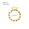 Charm Bracelets DIEYURO 316L Stainless Steel Gold Silver Color Chain Bracelet For Women Classic Rust Proof Fashion Girl Wrist Jewelry Gift 230411