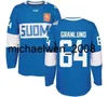 Weng Finlande Coupe du monde 2016 de maillots de hockey WCH 6XL Hommes Dame Jeunes Mikko Koivu Teuvo Teravainen Olli Maatta 40 Tuukka Rask Pekka Rinne Granlund