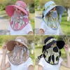 Wide Brim Hats Women UV Protection Breathable Fisherman Cap Sunshade Bucket Hat Sun Work Shade
