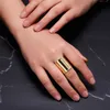 Band Ringe Mode Gold Farbe Silber Farbe Öffnungsring für Frauen Männer Lagre Breiter Ring Hip Hop Punk Fingerringe Einfache Boho Schmuck P230411