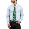 Bow Ties Abstract Tropical Leaf Tie Plal Print Cool Fashion Neck للجنسين للبالغين من طوق النمط النمط الإكسسوارات