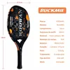 Tennis Rackets HOOWAN Buckmie Brand 18K Pro Beach Racket Carbon Fiber Paddle for Advanced Offensive 20mm Light Tip 231110