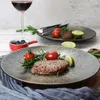 Dinnerware Sets Ceramic Salad Plate Round Dinner Japanese Style Porcelain Serving Tray Appetizer Plates Dessert Fruit Dish