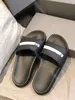 2023 verão nova sandália designer chinelo homem slide mulher slide bege preto 3d dupla letra b piscina chinelo paris sapato de borracha com caixa frete grátis