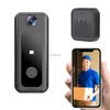 Doortbells WiFi Doorbell Camera مع 125 زاوية واسعة المرئيات البصرية فيديو ذكي Doorbell HD Video Vision تدعم Cloud Storage SD Card YQ231111