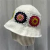 Stingy Brim Chapeaux est Arrivée Femmes Tricot Seau Chapeau En Plein Air Crochet Fleur Pêcheur Chapeau pour Voyage Plage Randonnée 230411