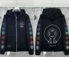 Chromees Hearts Дизайнерские мужские хромированные зимние толстовки с капюшоном Heart Hoodie Ch Куртка с длинным рукавом Свободное пальто Рубашка Chromees Hearts с капюшоном 9803