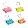 Clips de sac DELI 8557 Clip de reliure coloré 3 taille emballé dans une boîte pour livre document papeterie école fournitures de bureau trombone en métal 230410