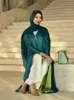 Etnische Kleding Ramadan Eid Chiffon Moslim Kimono Abaya Turkije Islam Bescheiden Hijab Jurk Jalabiya Voor Vrouwen Kebaya Gewaad Femme Musulmane
