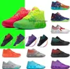 MBMB With Mens Lamelo Ball 5A 01 Basketball Shoes Rick And Morty Red Green Galaxy Purple Blue Grey Black Queen Buzz City Melo Galaxy
