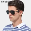 Solglasögon Kingseven Men Vintage Aluminium Polariserade solglasögon Klassiska märkes solglasögonbeläggningslins Driving Eyewear For Menwomen 230411