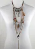 Chokers Gypsy Statement Vintage Long Necklace Ethnic Jewelry Boho Necklace Tribal Collar Tibet Jewelry 230410