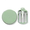 Fashion Portable Macaron ColorHand Care Fingers Nail Clippers with Nail File Round Packaging