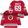 Kob Weng męs 2021 Nowy Letterkenny Irish Jersey 69 Shoresy Red TV Serile Letterkenny Ice Hockey Jerseys S-XXXL