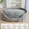 kennels pens HOOPET Double Sided Available All seasons Big Size Extra Large Dog Bed House Sofa Kennel Soft Fleece Pet Dog Cat Warm Bed S-XL 231110