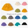 Bérets Bérets Femmes Mode Casual Twisted Laine Chapeau Hiver Épaissir Chaud Extérieur Tricoté Femmes Hommes Uni Solide Couleur Hatf Dr Dhgarden Dh5Qo