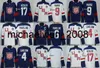 Vin Weng 2016 Vintage World Cup North America Male 9 Parise 8 Pavelski 4 Carlson 17 Kesler Navy/White Blank Men Hockey Frony