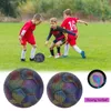 Bollar Storlek 45 Glöd i mörk fotboll Luminous Soccer Night Glowing Reflective Footbals Outdoor Light Up Toy Gifts for Boys Kids 231110