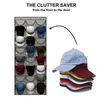 Lagerung Halter Racks Organizer Klare Taschen Schützen Hut Tür Hängen Halter Kleiderbügel Rack für Baseball Caps 230410