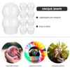 장식 인형 10pcs DIY Snow Globe Water Plastic Clear Globes with Screw Off Cap