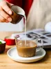 Ensembles de vaisselle couleur petite tasse de lait simple en céramique avec poignée peut pot café petit déjeuner sauce plat