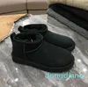 Botas de desenhista mulheres trança de couro moda austrália botas camurça pele de carneiro curto mini arco preto branco tênis ao ar livre