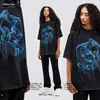 T-shirts pour hommes Blackair Blue Pythons Chemise pour hommes Summer Graphic Coton surdimensionné Streetwear Harajuku Femmes