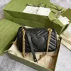 디자이너 가방 고급 핸드백 Marmont Quilted Bag 크로스 바디 가방 세련된 내구성있는 어깨 가방 고객 좋아하는
