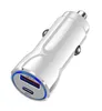 38W USB C CAR CHARGER QC 3.0 PD 4.0 TYPE C TYPE C高速車電話充電器用iPhone 14 13 12 Samsung S22 Ultra Xiaomi Huawei with Retail Boxパッケージ