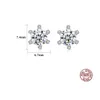 Super Blawling Moissanite Stud Kolczyki Europejska moda Mikro Zestaw cyrkon S925 Srebrne Wykwintne kolczyki na imprezę weselną dla kobiet Walentynki Gift SPC