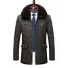 Hommes vers le bas Plus 8XL 6XL 5XL Style hiver chaud manteau épais polaire mode longues vestes hommes marque vêtements mâle pardessus col de fourrure