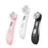 Face Massager 5IN1 RF Radio Frequency EMS Electroporation LED Pon Beauty Device Skin Lifting Tighten AntiWrinkle Skin Care Face Massager 230411