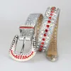 FM latest design European style color diamond-encrusted personality plus size rhinestone belts