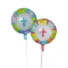 Party Decoration 50Pcs Jesus Cross Balloon Easter Christening Air Globo Communion Eucharist Religious Baptism Home Decorations Kid Toy Gift