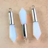 Подвесные ожерелья 1pc Super Vintage Natural Stone Green Red Blue Geometric Quartz aventurine Opal для любителей друзья -любители.