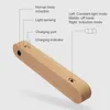 Luci notturne Led Sensore di movimento leggero in legno USB wireless magnetico Lampada da armadio per soggiorno Camera da letto Armadio Scale Illuminazione