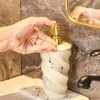 Storage Bottles Ceramic Soap Dispenser Bathroom Liquid Bottle Detergent Hand Shower Shampoo White